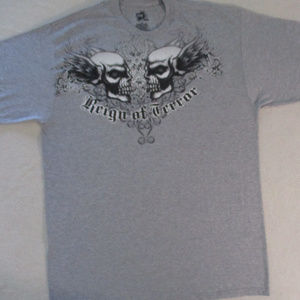 Ink Men T Shirt  XL Gray Embellished Short Sleeve